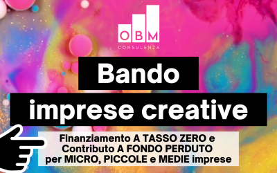 BANDO IMPRESE CREATIVE